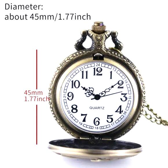 DAD Bronze Pocket Watch Steampunk Fathers Day Anniversary Christmas Gift - NEW!! - Picture 4 of 5